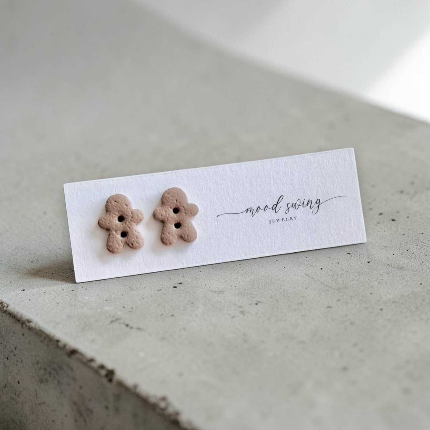 Gingerbread Stud Earrings