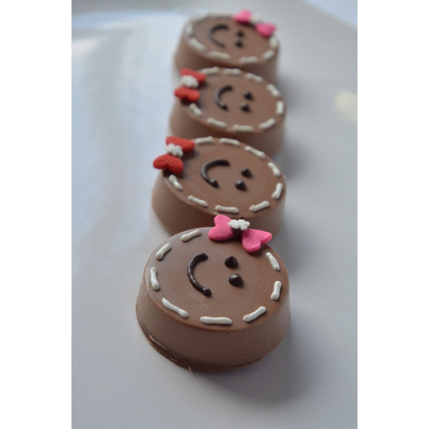 Gingerbread Face Chocolate Covered Oreos