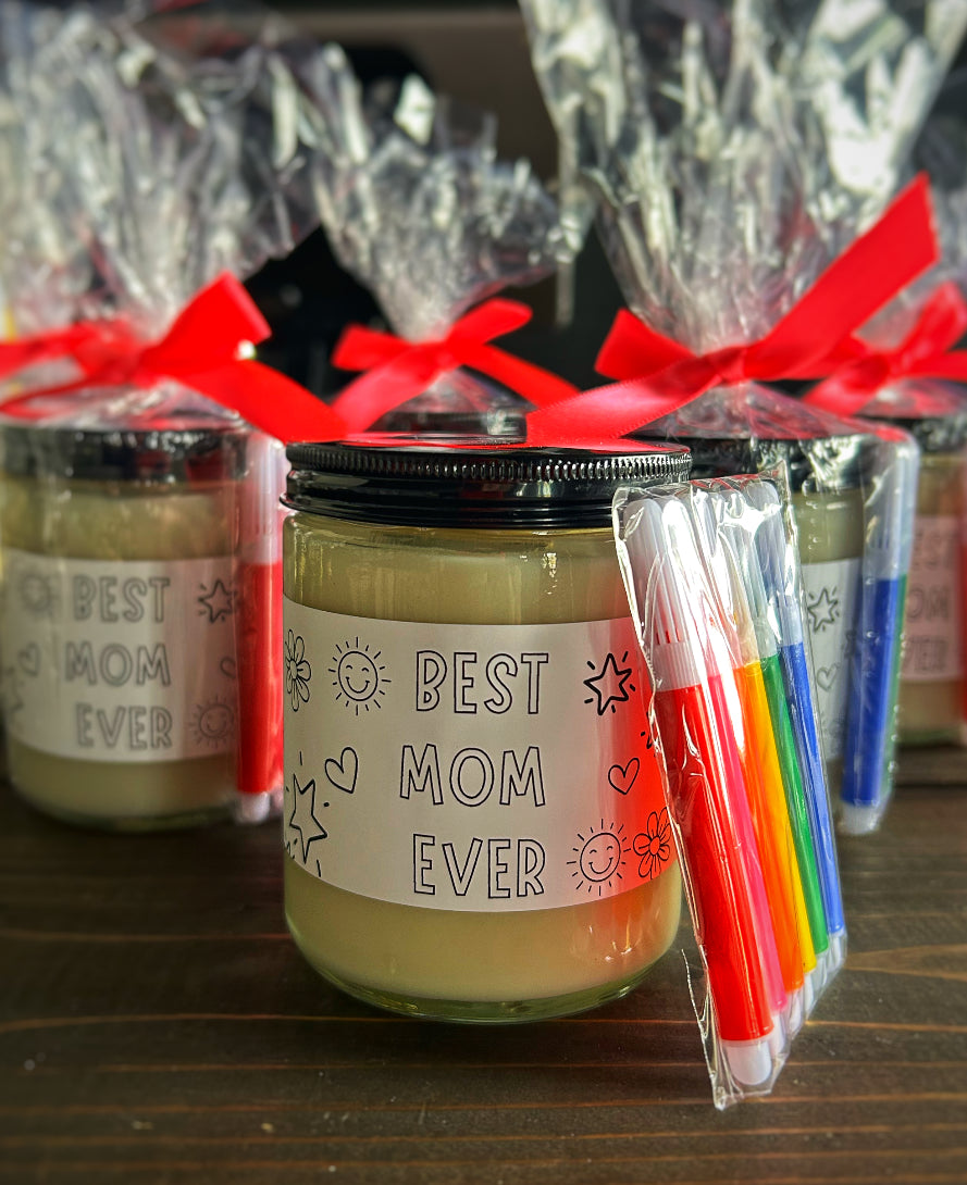 Mothers Day Color It Candle