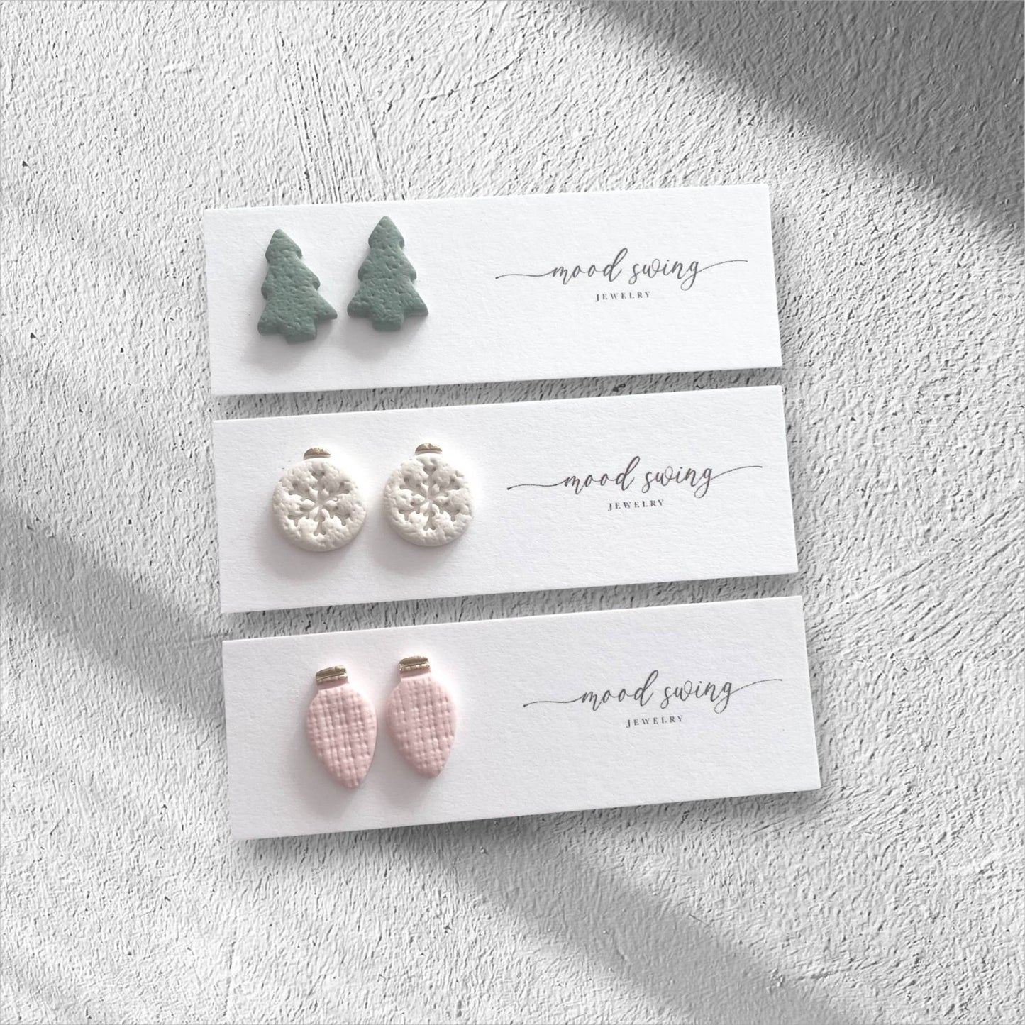 Trim the Tree Collection | Polymer Clay Studs