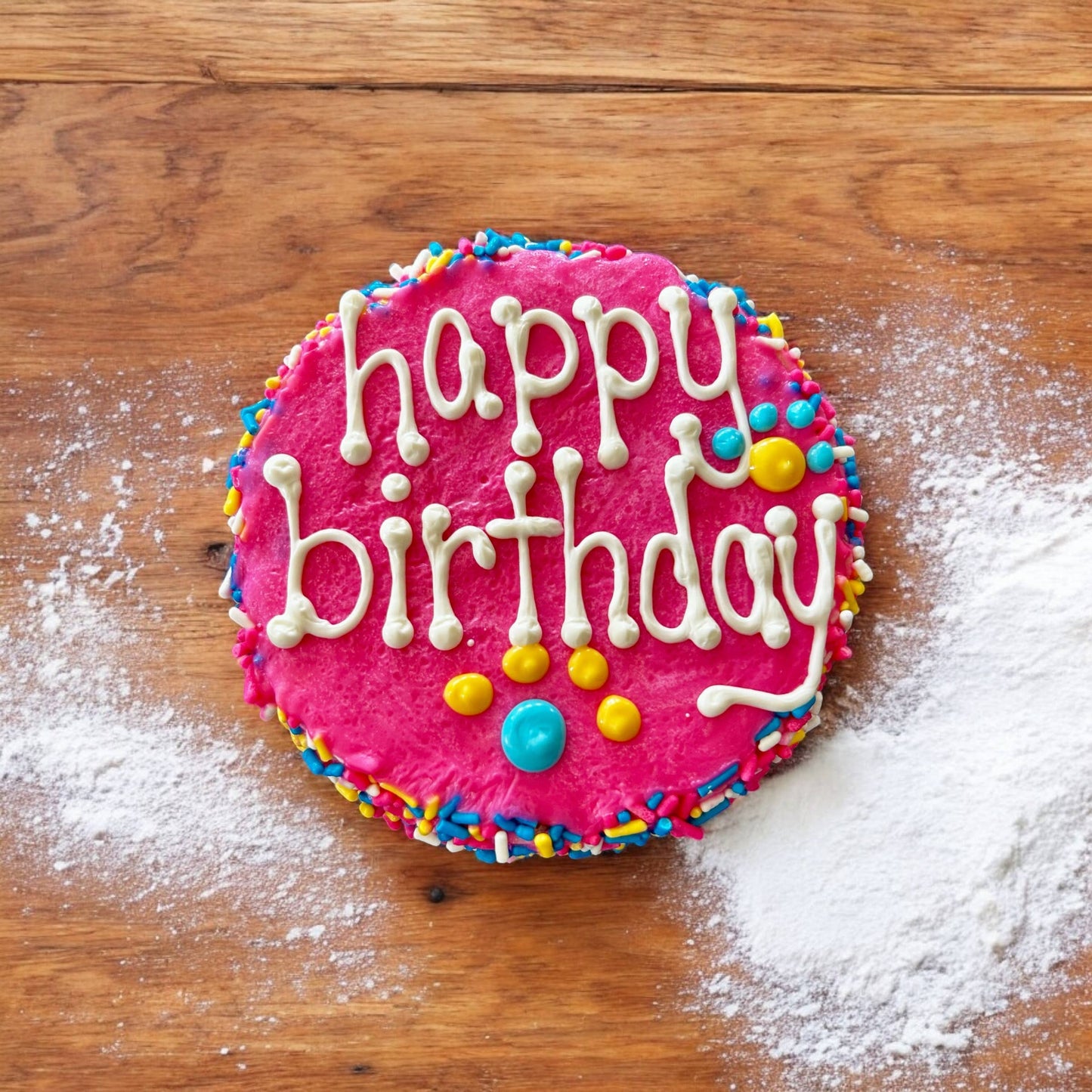 Colorful FIESTA Sprinkle Doggie Cake Lets Pawty
