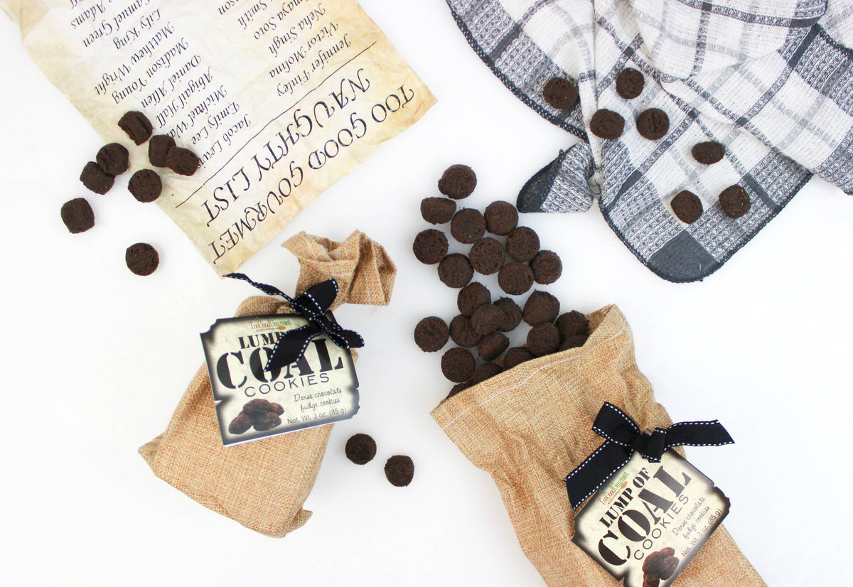 Lump of Coal Cookies - Christmas Gift for the Naughty