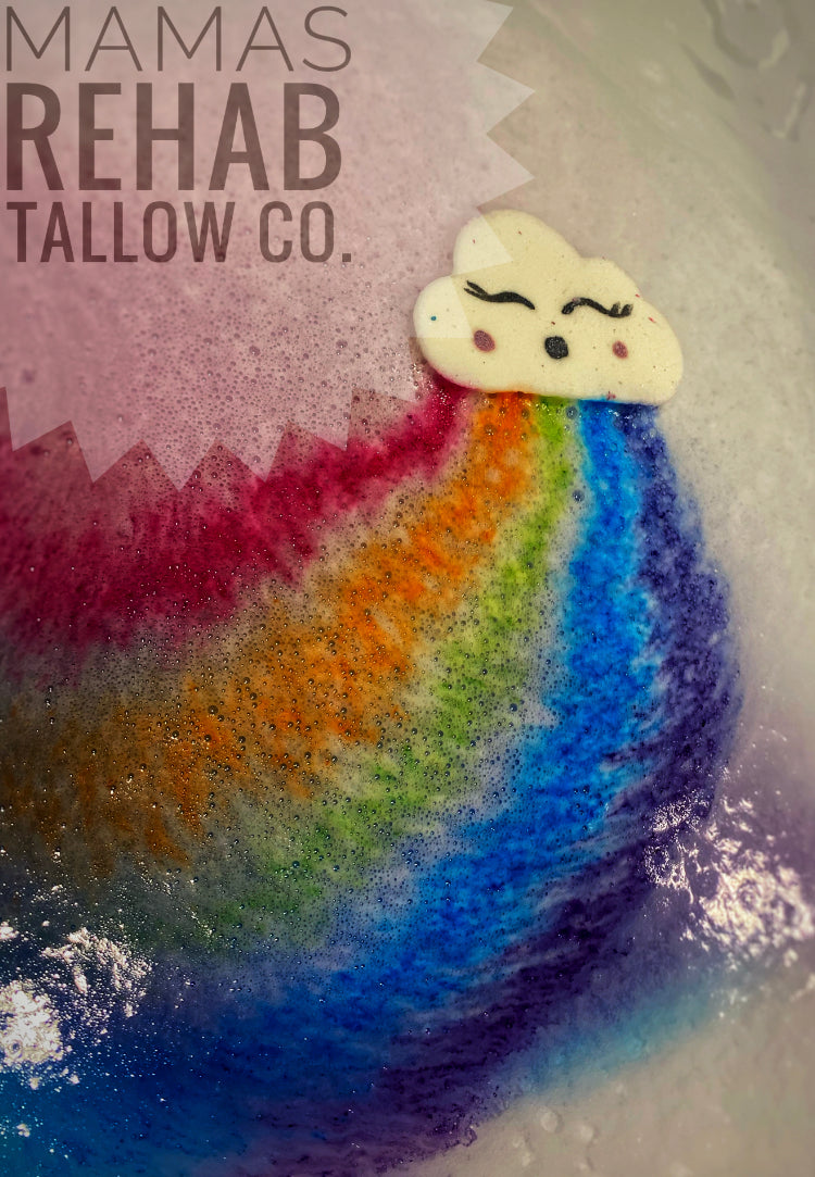 Rainbow Cloud Color Bath Bomb
