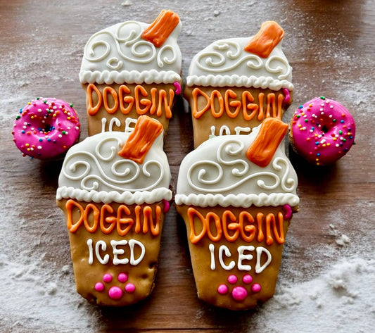 DOGGIN’ ICED coffee dog treats