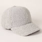 Solid Colored Faux Sherpa Baseball Cap