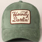 Howdy Darlin' Embroidery Patch Corduroy Cap: Black / ONE SIZE