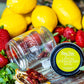 Lemon, Strawberry, Basil