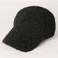 Solid Colored Faux Sherpa Baseball Cap