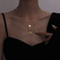 Moon Three Layer 18K Layer Necklace
