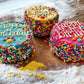 Colorful FIESTA Sprinkle Doggie Cake Lets Pawty