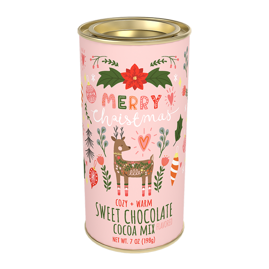 Christmas Deer Sweet Chocolate Cocoa (7oz Tins)