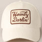 Howdy Darlin' Embroidery Patch Corduroy Cap: Brown / ONE SIZE