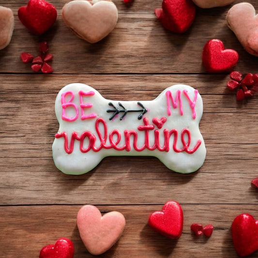 6 inch Be My Valentine Bone dog treats