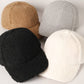 Solid Colored Faux Sherpa Baseball Cap