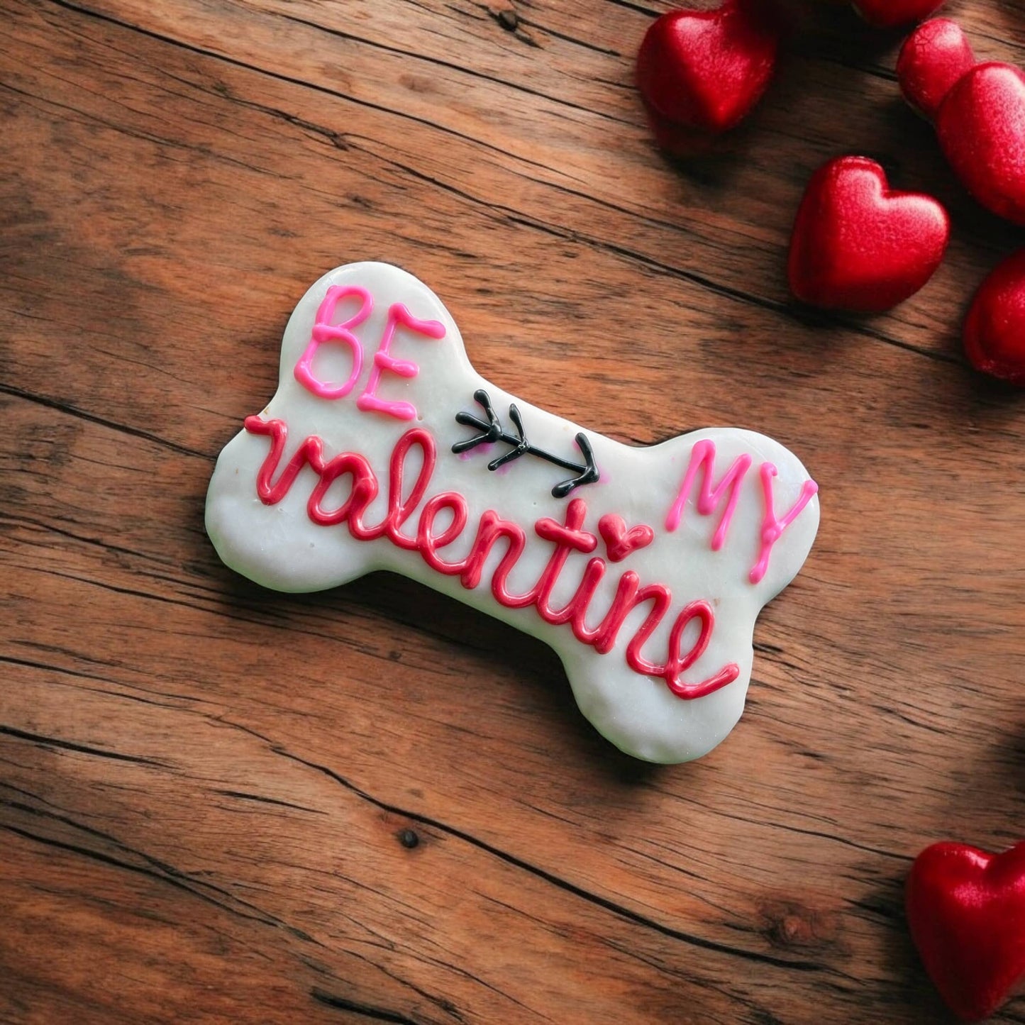 6 inch Be My Valentine Bone dog treats