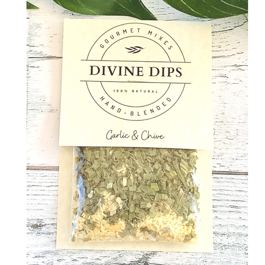 Garlic & Chive Seasoning Dip Mix & Cheese ball Spices: Retail Ready