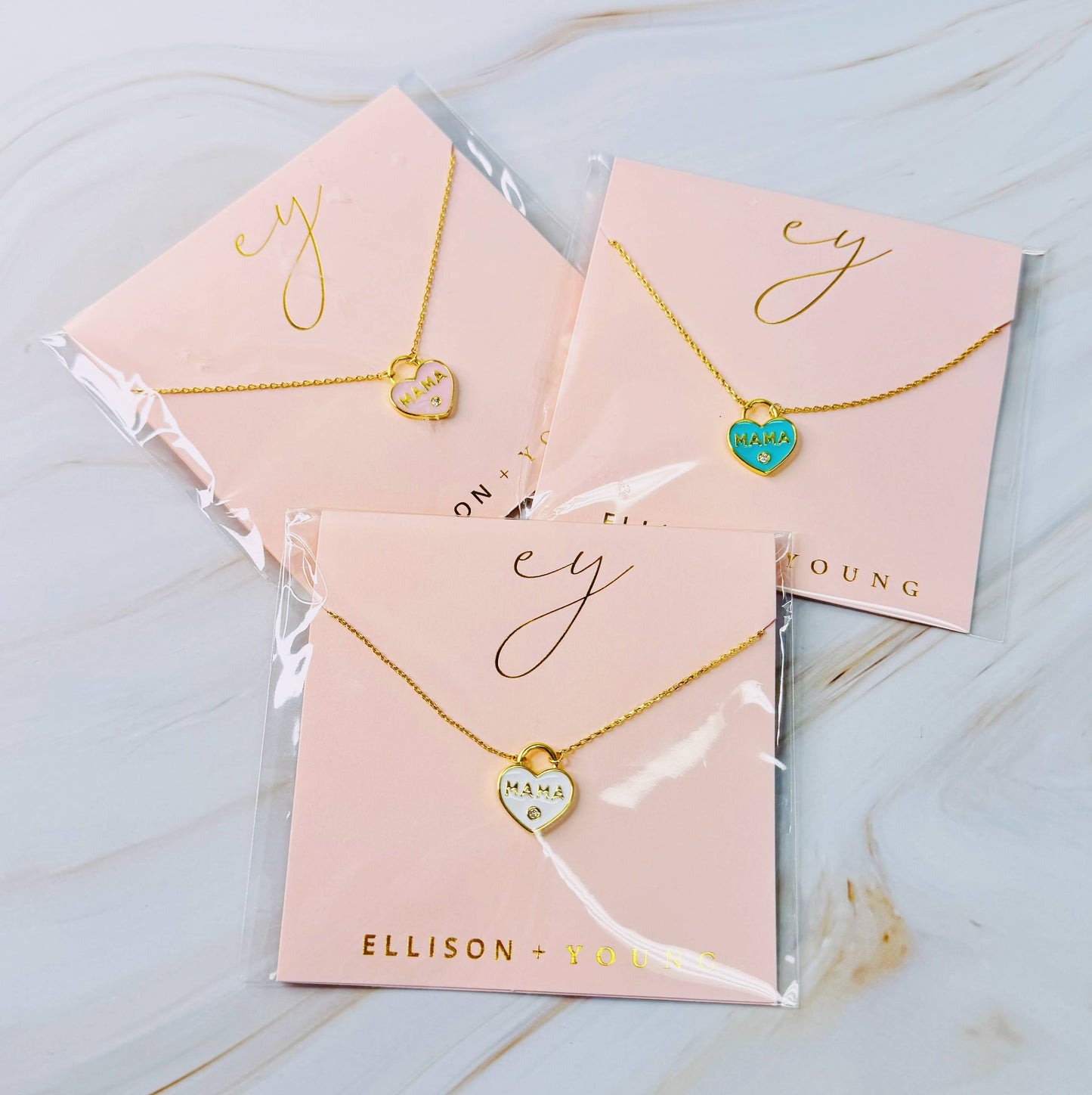 Pastel Locket Mama Necklace