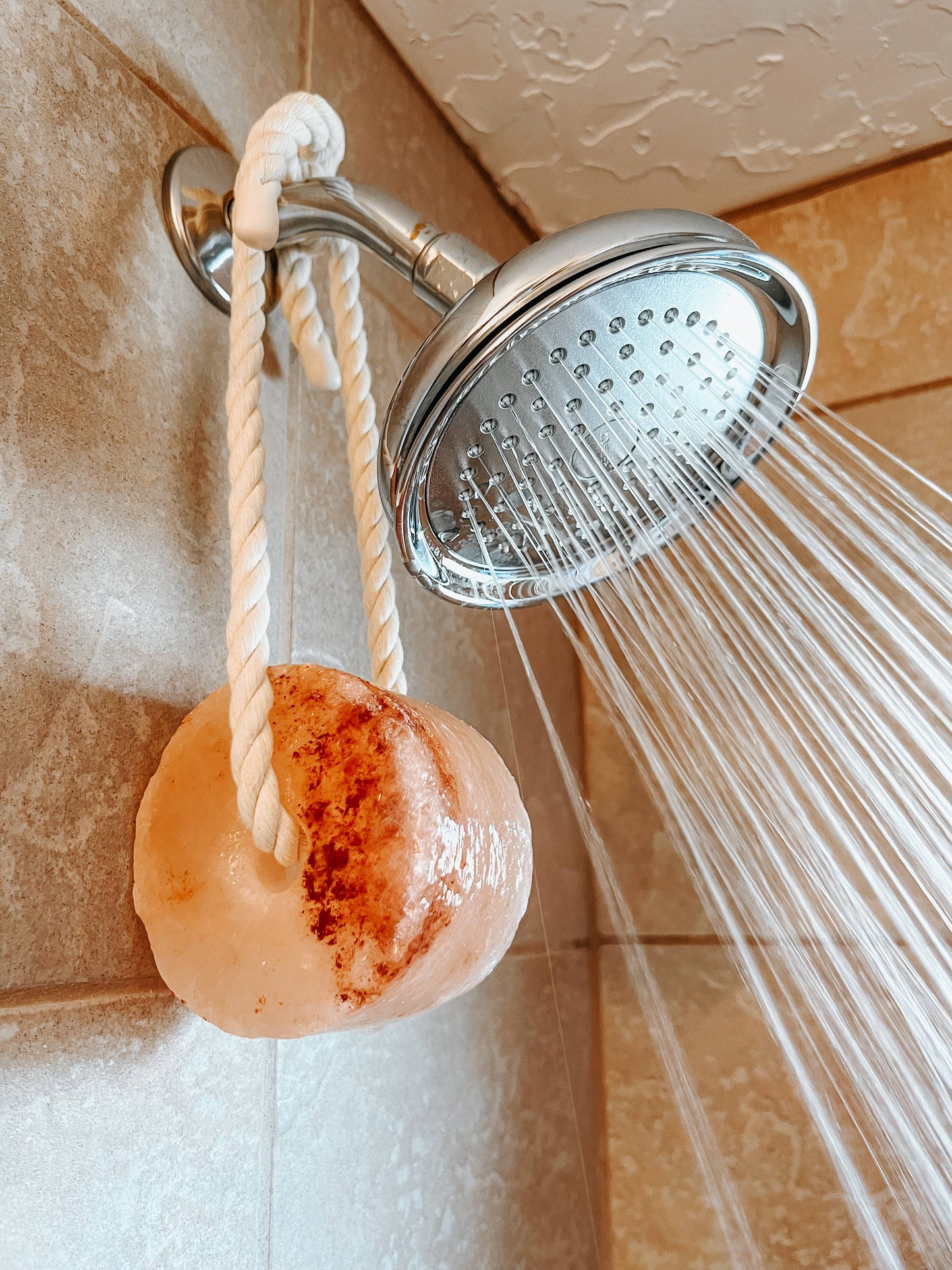 Smooth Pink Himalayan Salt Bath and Shower Rock
