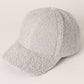 Solid Colored Faux Sherpa Baseball Cap