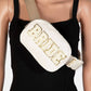 Fuzzy Glitter Bride Crossbody Bag