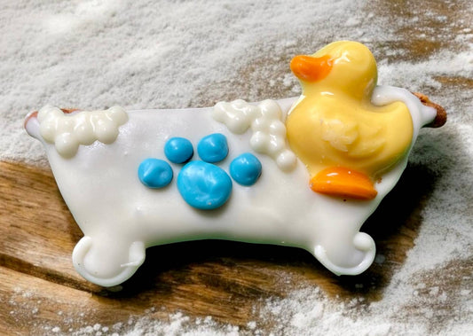 Bath tub SPAw day dog treat