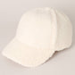 Solid Colored Faux Sherpa Baseball Cap