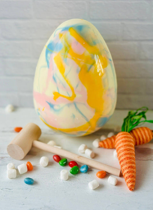 Oversized Tie Dye Breakable Chocolate Egg (PICKUP ONLY)