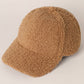 Solid Colored Faux Sherpa Baseball Cap