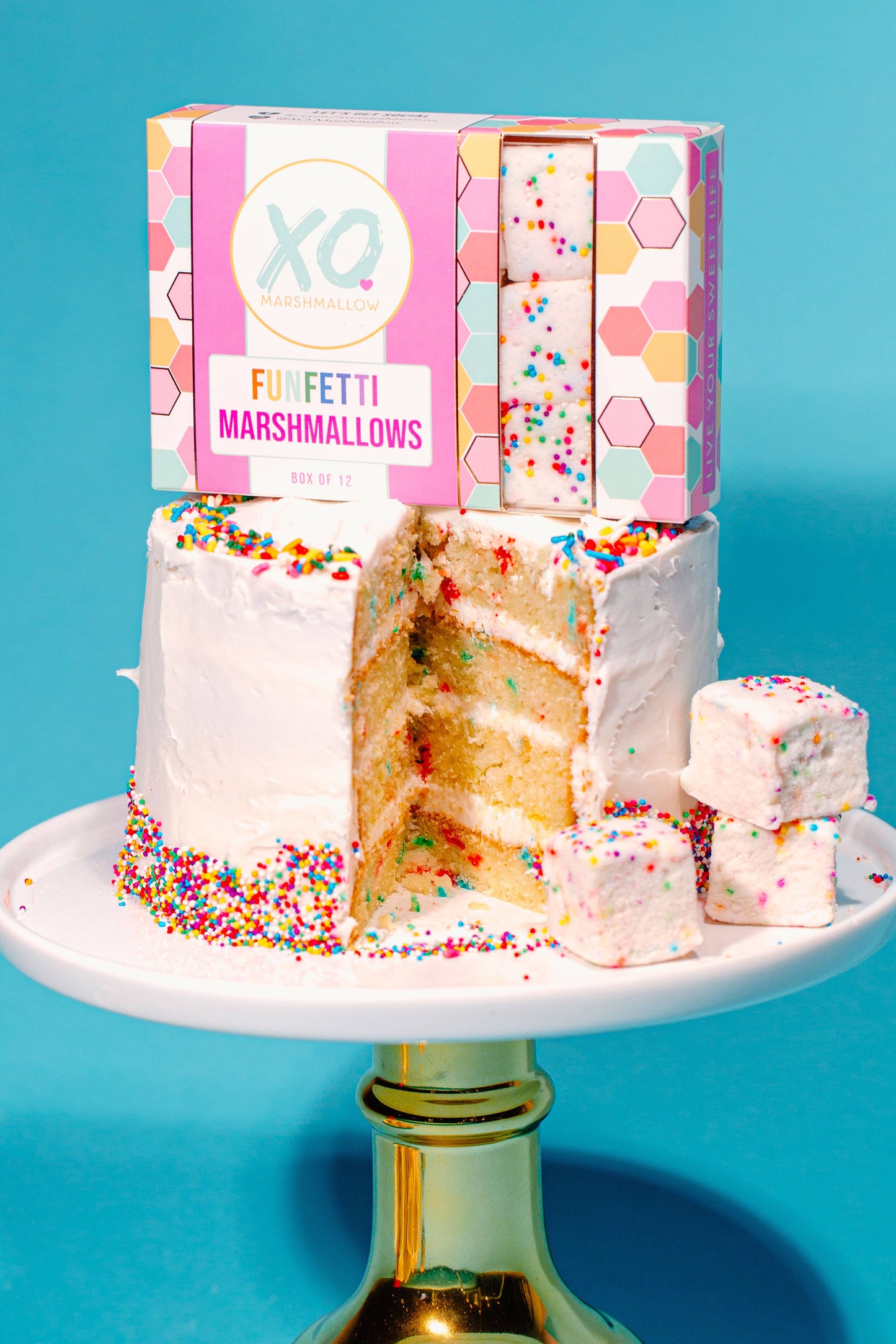 Funfetti Marshmallows / Gluten Free / Peanut Free / Dye Free