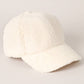 Solid Colored Faux Sherpa Baseball Cap