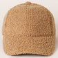 Solid Colored Faux Sherpa Baseball Cap