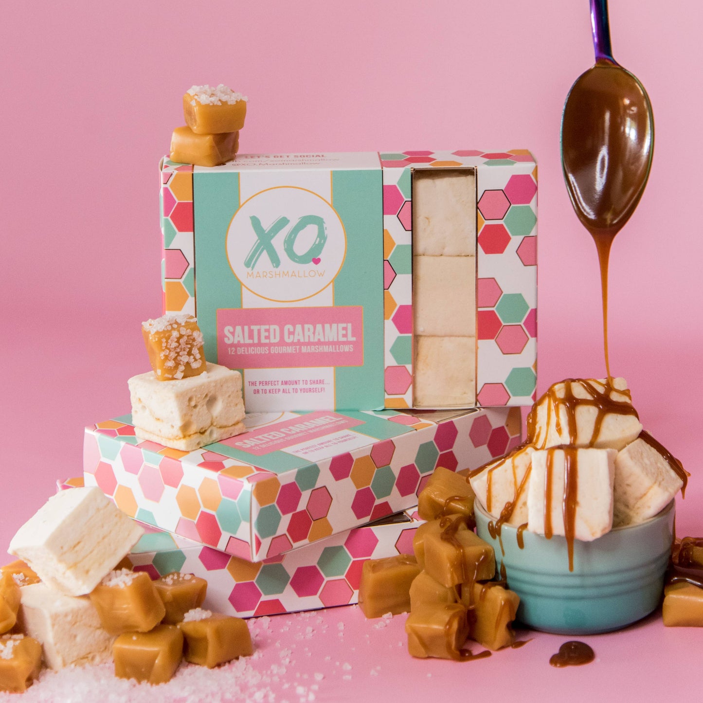 Salted Caramel Marshmallows / Gluten Free / Soy Free / Candy