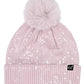 C.C All Over Clear Sequin Pom Beanie