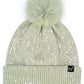 C.C All Over Clear Sequin Pom Beanie
